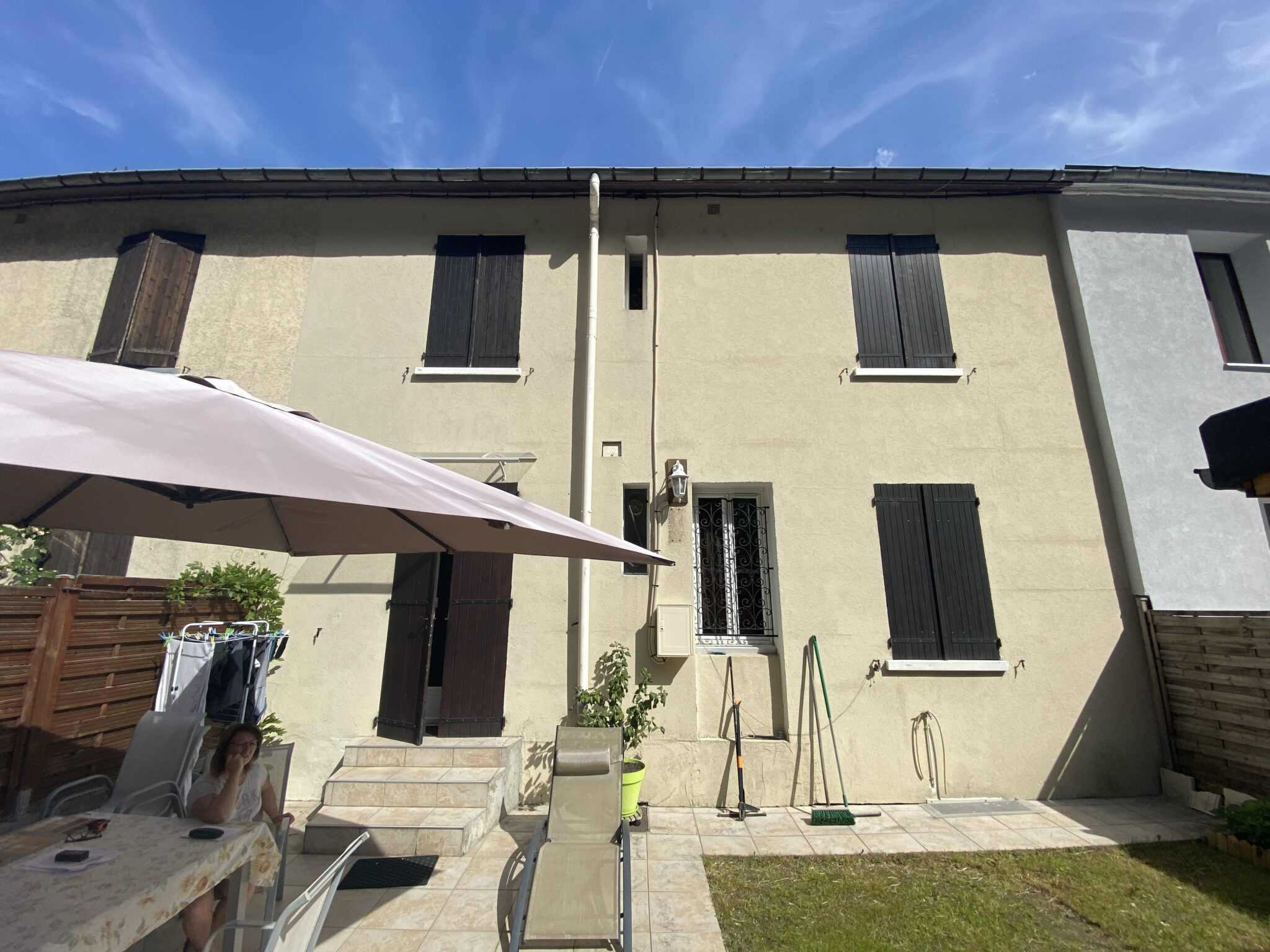 ITE-Maison mitoyenne à Riouperoux avant